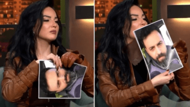 شاهد فنانة من الاردن تقطع صورك للفنان " تيم حسن " في بث مباشر لسبب غريب