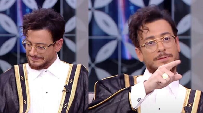الفنان سعد المجرد في برنامج مصطفى الأغا يذرف الدموع والسبب